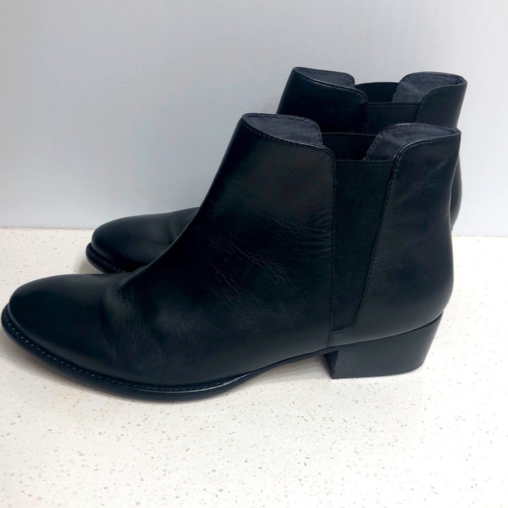 Seychelles Black Leather Booties 8